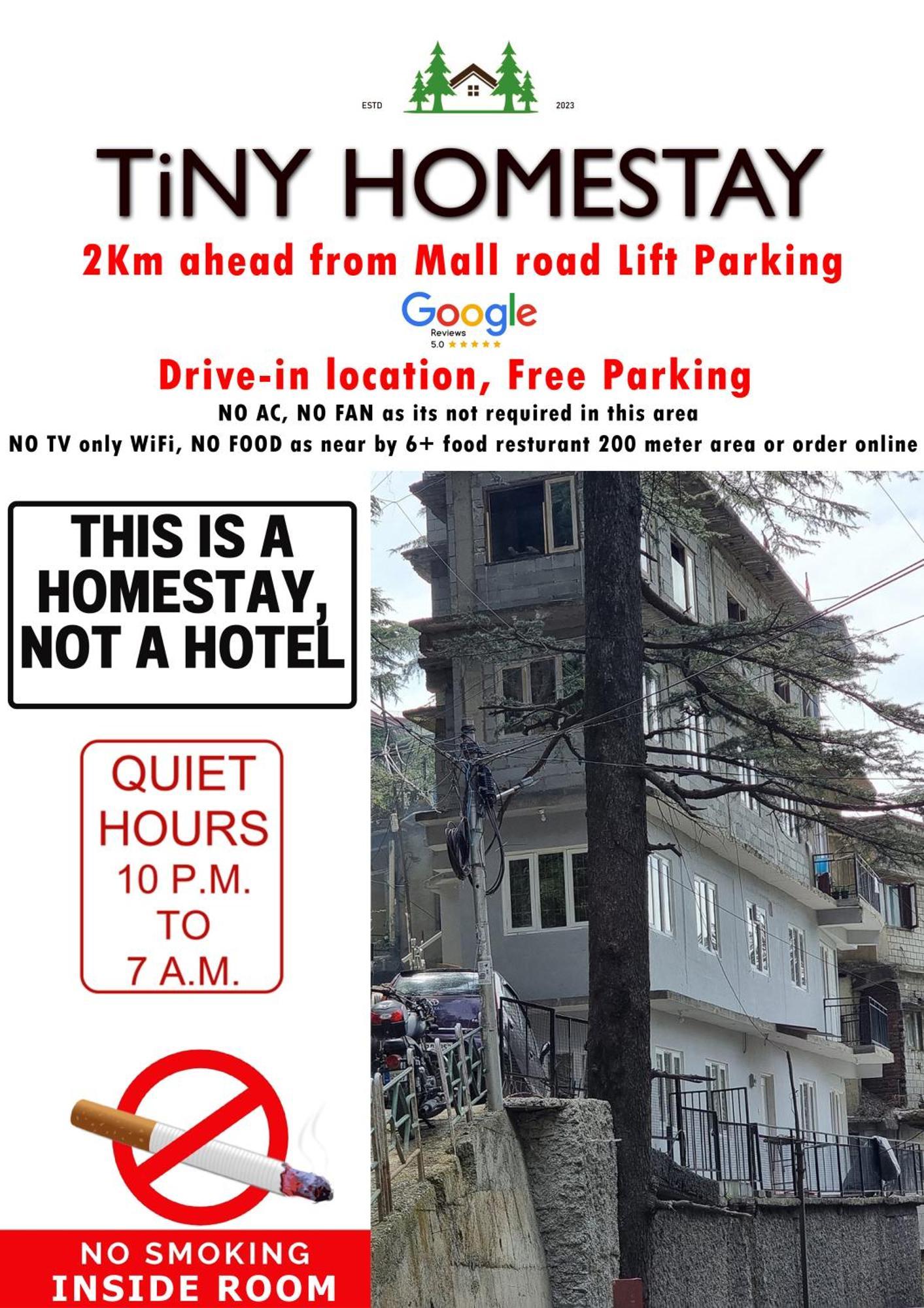 Tiny - Drive In Property- Small Basic Kitchen, 2km Ahead From Mall Road Lift Parking Shimla