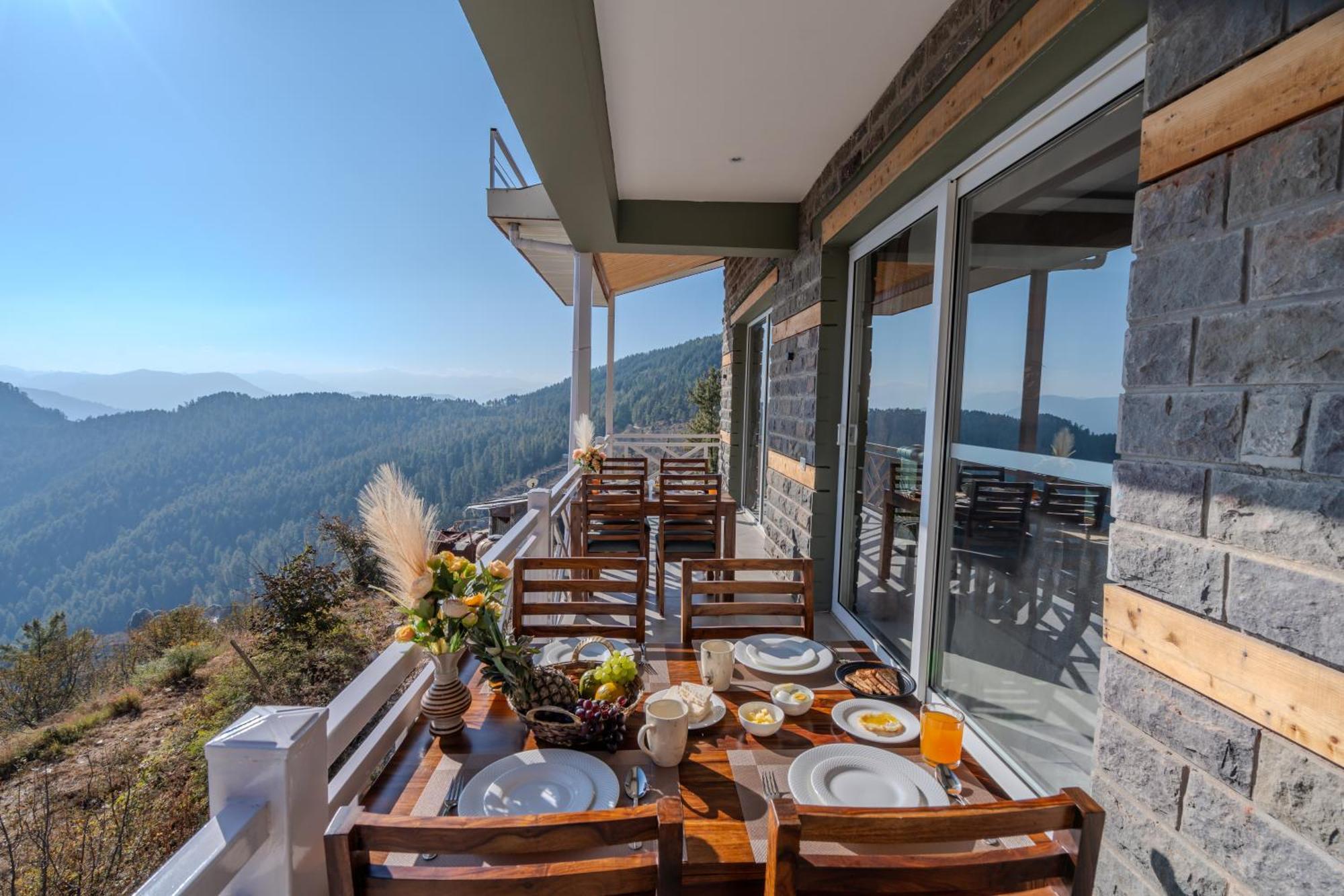 Saffronstays Alpine Blue-6 Bhk With Private Deck And Valley Views From Each Villa